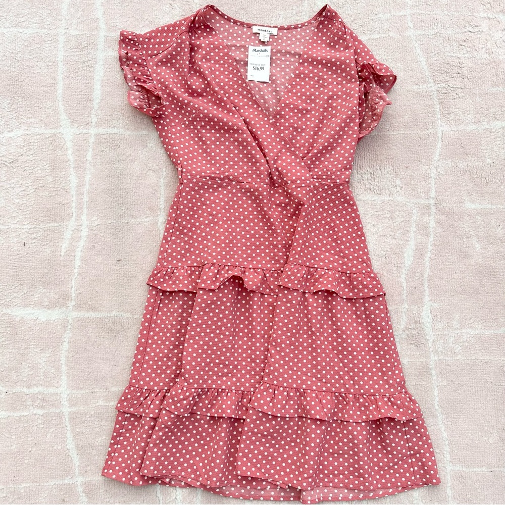 Dress - Pink Polka Dots - WITH TAGS
